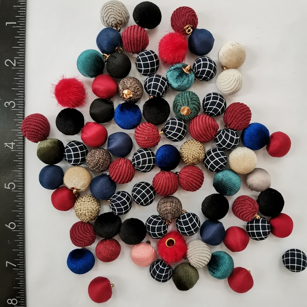 4oz Fabric fur beads earrings craft jewelry